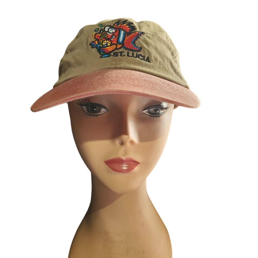 Sportsman St. Lucia Sandals Baseball Cap Hat Mens 100% Cotton Buckle Adjustable